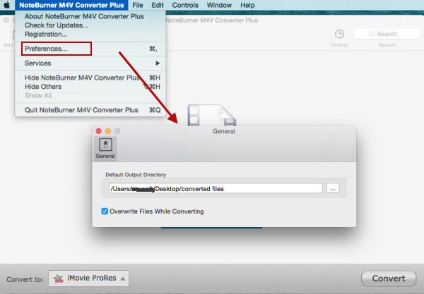 Video Converter Software, NoteBurner M4V Converter Plus for Mac Screenshot
