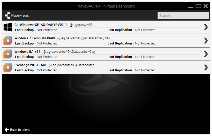 NovaBACKUP 12.1, Security Software, Backup Files Software Screenshot