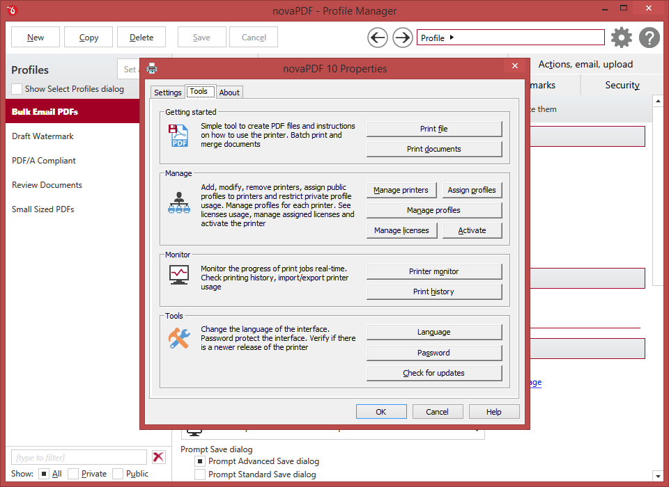 novaPDF Professional, PDF Conversion Software Screenshot