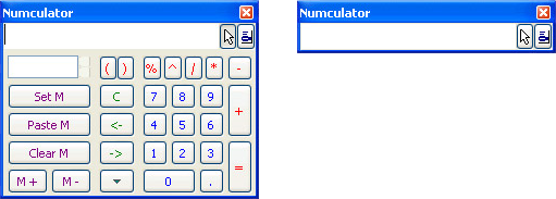 Numculator, Calculator Software Screenshot