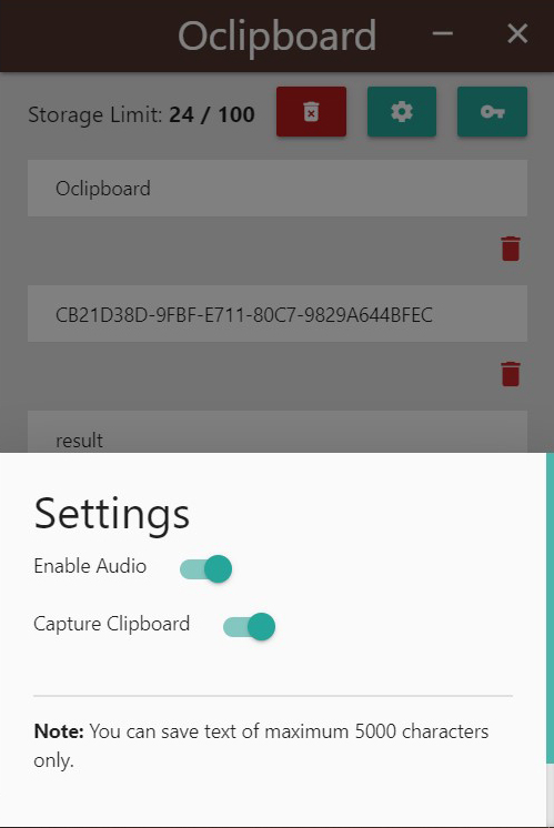 Clipboard Software Screenshot