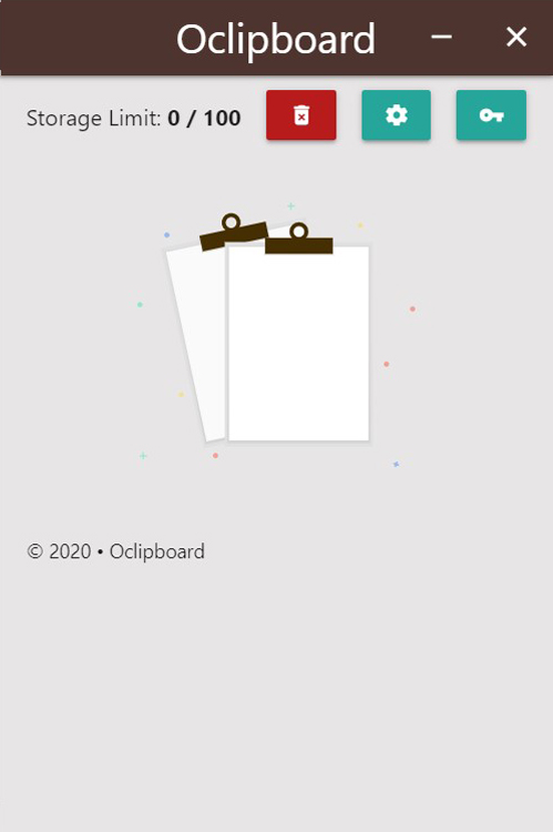 Oclipboard, Clipboard Software Screenshot