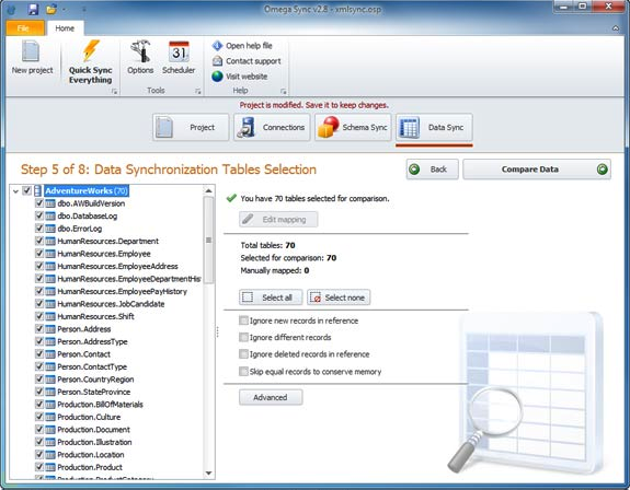 Development Software, Omega Sync Pro Screenshot