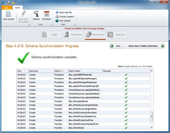 Database Software, Omega Sync Pro Screenshot