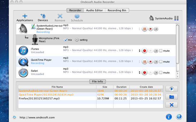 ondesoft audio recorder