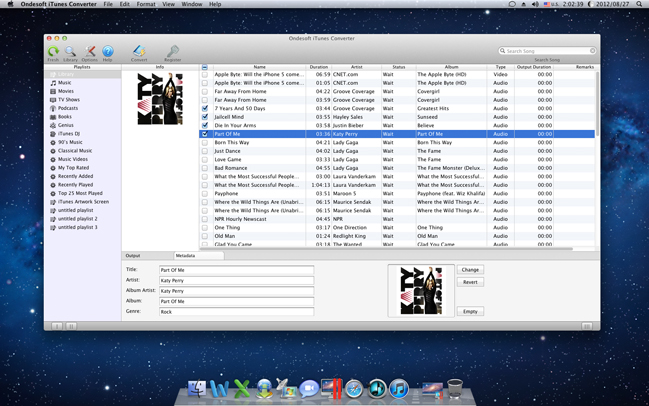 Audio Conversion Software, Ondesoft iTunes Converter Screenshot