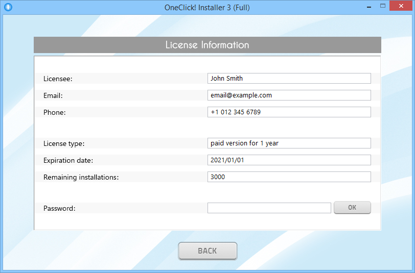 Software Utilities, OneClick! Installer 3 (Full) Screenshot