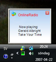 Online Radio Tuner, Audio Player Software Screenshot