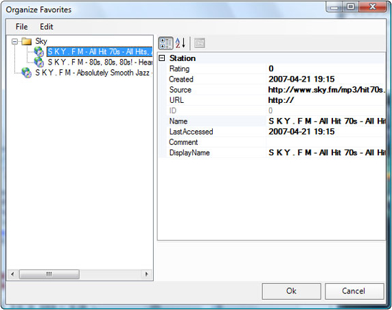 Audio Player Software, Online Radio Tuner Screenshot