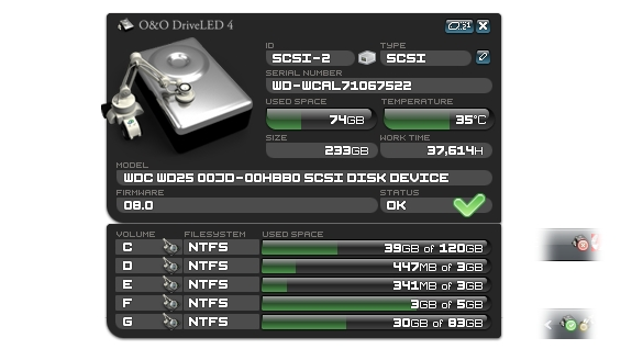 Hard Drive / USB Security Software Screenshot