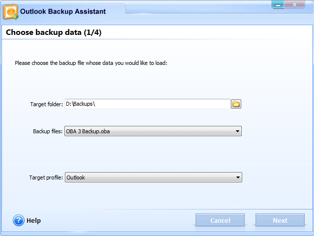 Security Software, Backup Email Software Screenshot