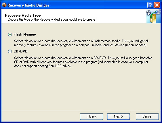 Backup Files Software, Paragon Backup & Recovery 10 Suite Screenshot