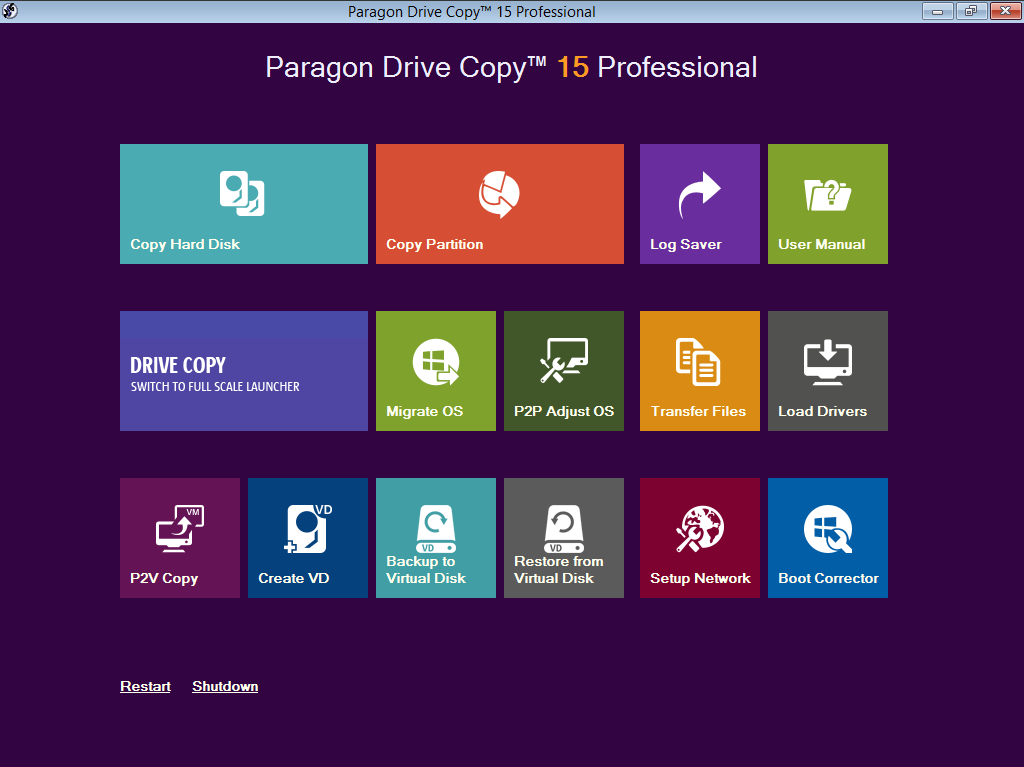 Paragon Drive Copy 15 Professional Screenshot 9