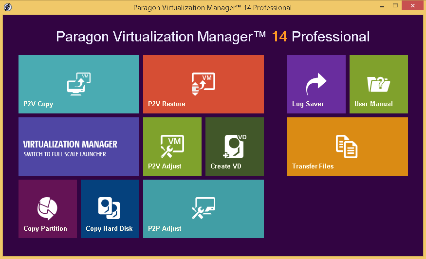 Paragon Virtualization Manager 14 Professional Screenshot 12