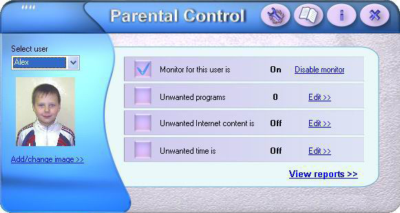 Parental Control Screenshot