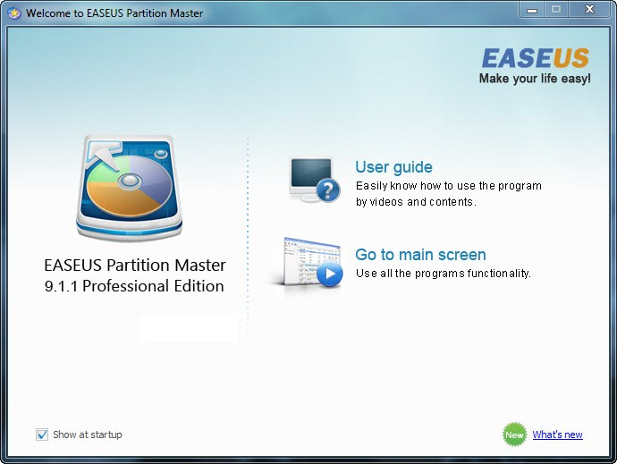 Partition Master Pro WinPE Screenshot