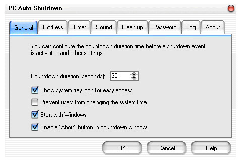PC Auto Shutdown, Auto Shutdown Software Screenshot
