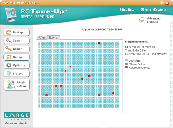 System Tweaker Software, PC Tune-Up Screenshot