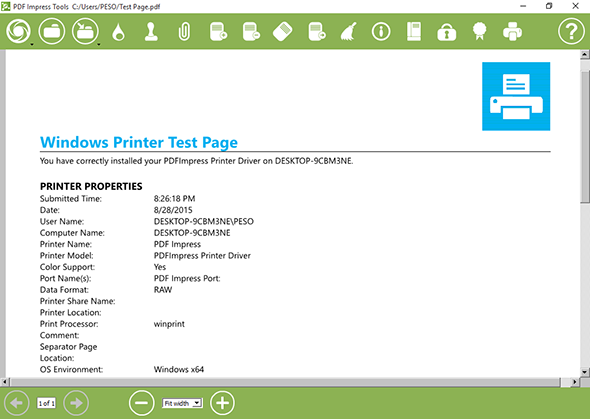 PDF Impress 10, Business & Finance Software Screenshot