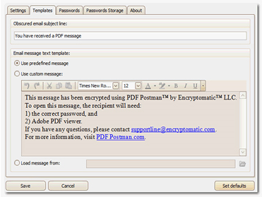 Business & Finance Software, PDF Postman for Outlook Screenshot