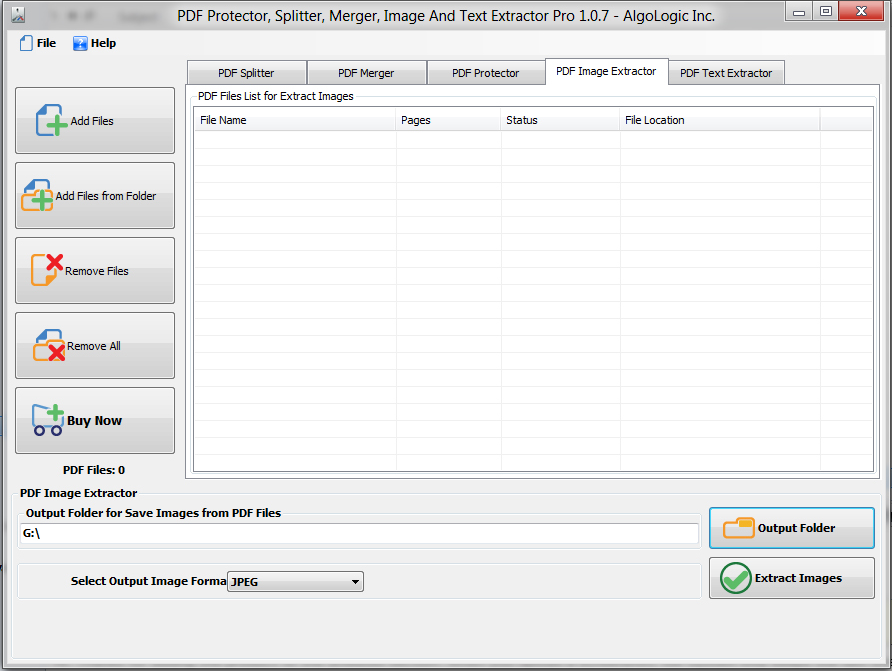 PDF Protector, Splitter and Merger, Business & Finance Software Screenshot