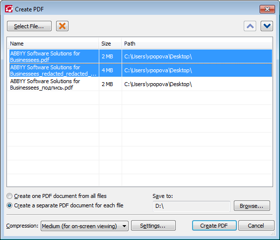 PDF Utilities Software, PDF Transformer+ Screenshot