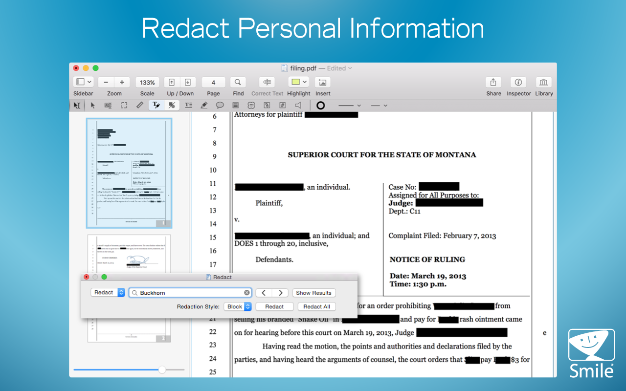 PDFPen, eBook Software Screenshot