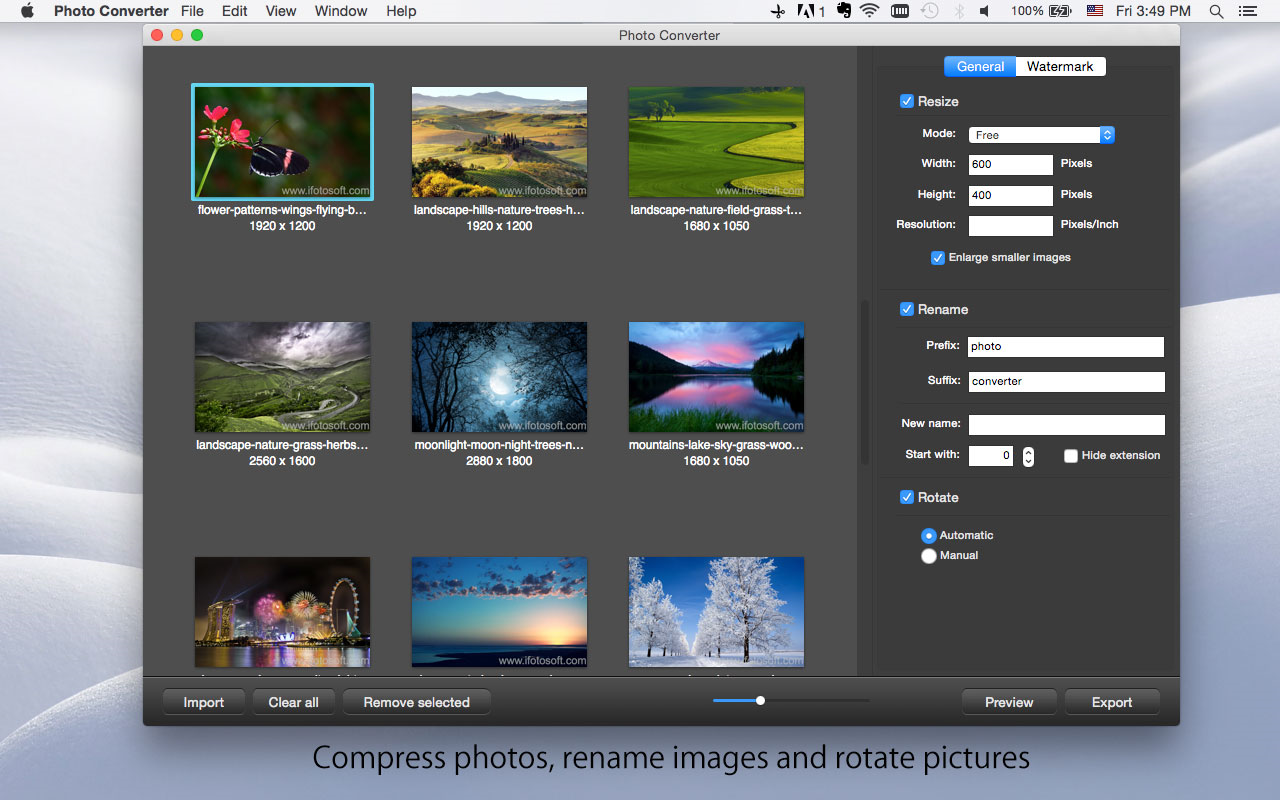 Photo Converter for Mac Screenshot