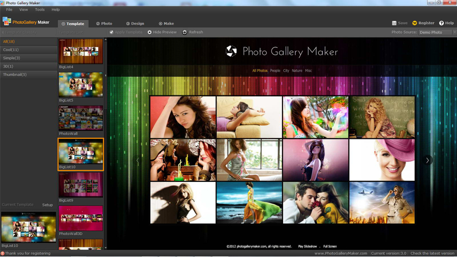 Photo Gallery Maker Screenshot