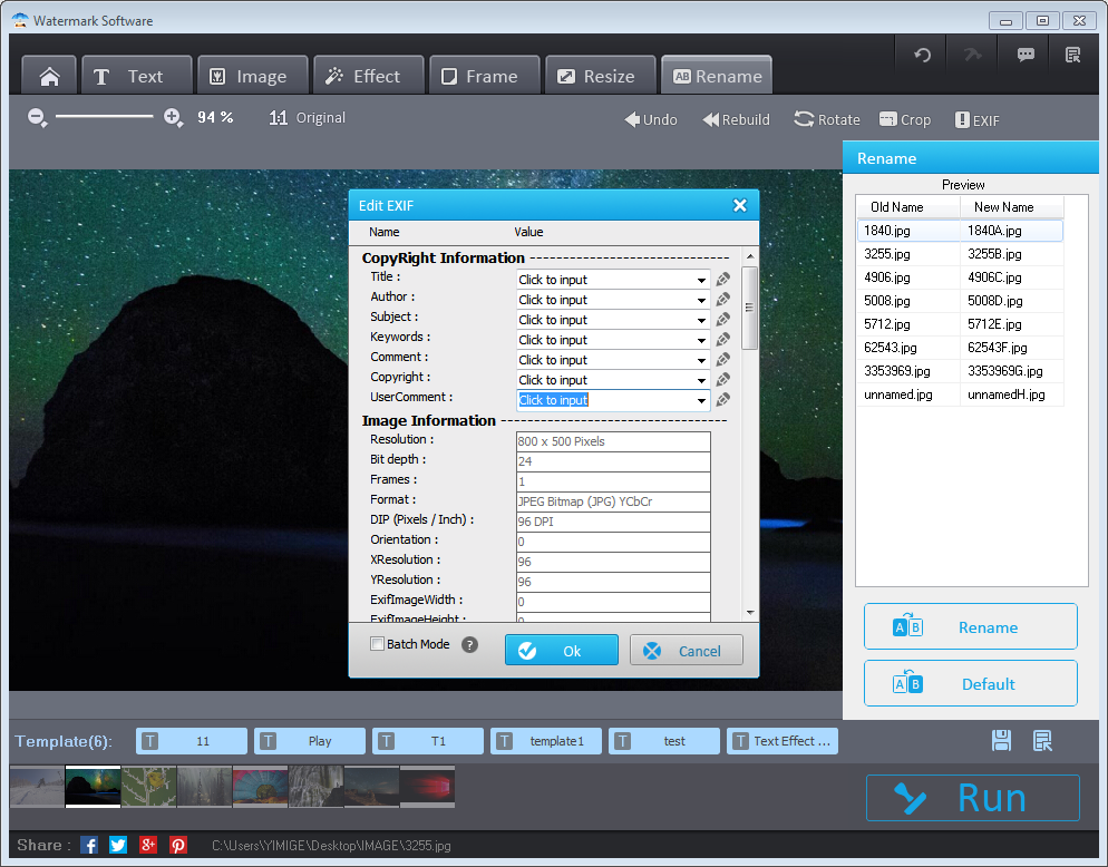 Design, Photo & Graphics Software, Watermark Software Screenshot