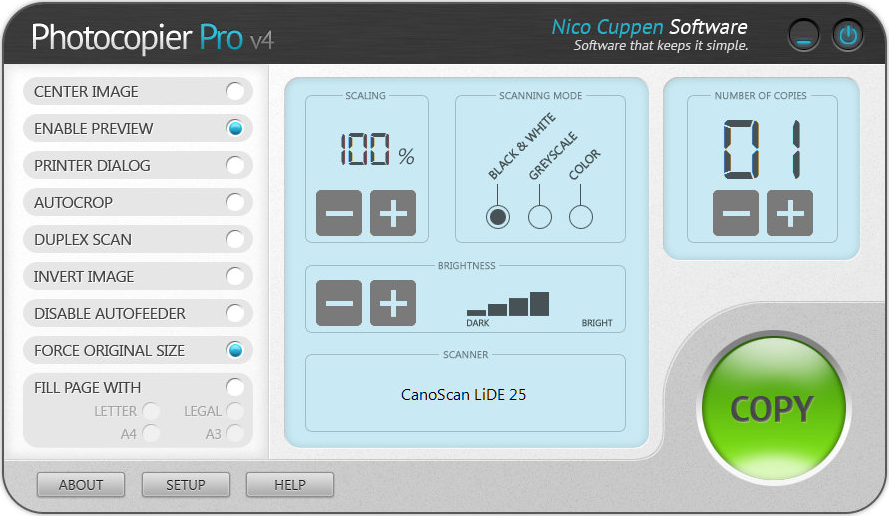 Photocopier Pro Screenshot