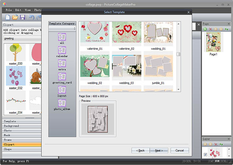 Picture Collage Maker Pro, Graphic Design Software Screenshot