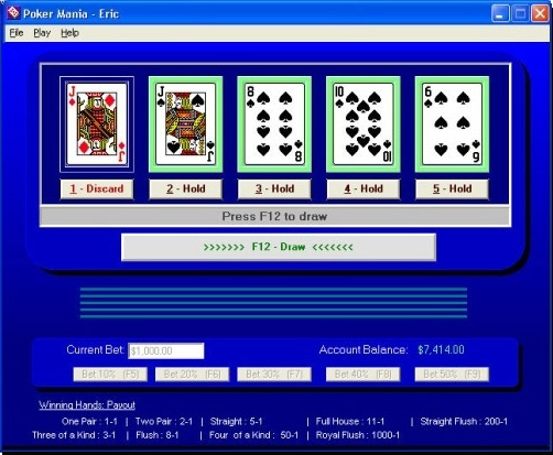 Poker Mania Screenshot
