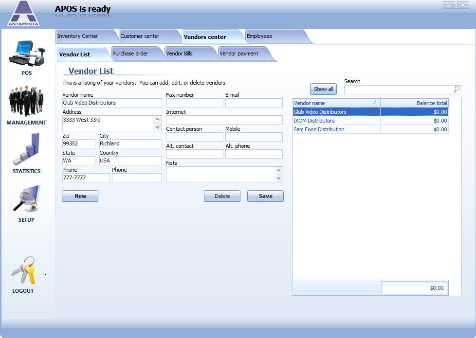 Business & Finance Software, POS Software Screenshot