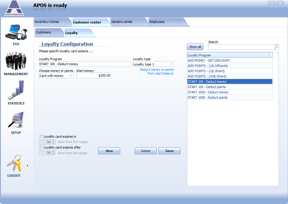 Business Management Software, POS Software Screenshot