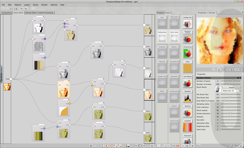 PostworkShop Pro Edition, Design, Photo & Graphics Software Screenshot