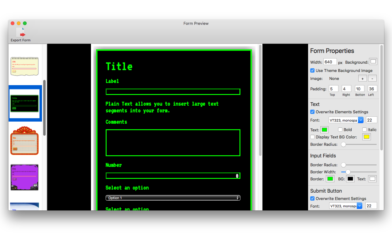 Power Form Builder, Development Software Screenshot