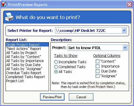 Power To-Do List, Productivity Software Screenshot