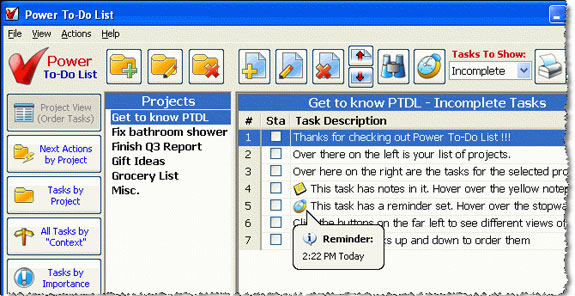 Power To-Do List Screenshot
