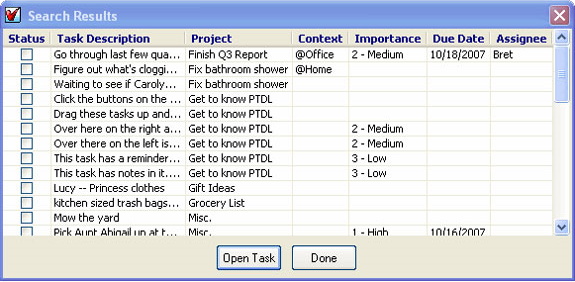 Productivity Software, To-Do List Software Screenshot