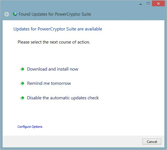 Security Software, PowerCryptor Encryption Suite Screenshot