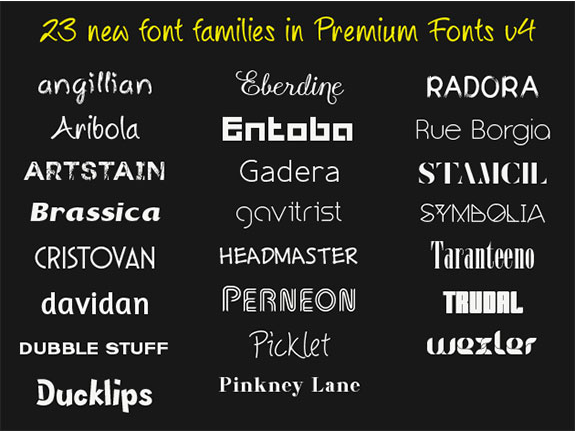 Premium Fonts, Design, Photo & Graphics Software Screenshot