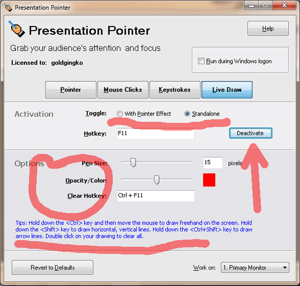 presentation pointer software