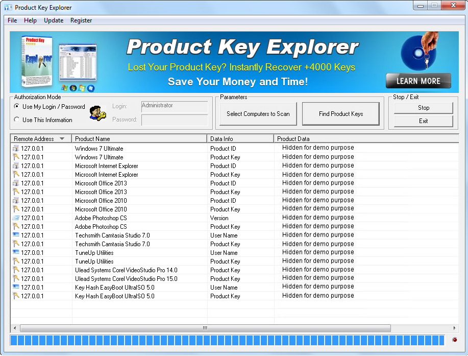 Product Key Explorer .0 Phần mềm sao lưu và khôi phục bản quyền