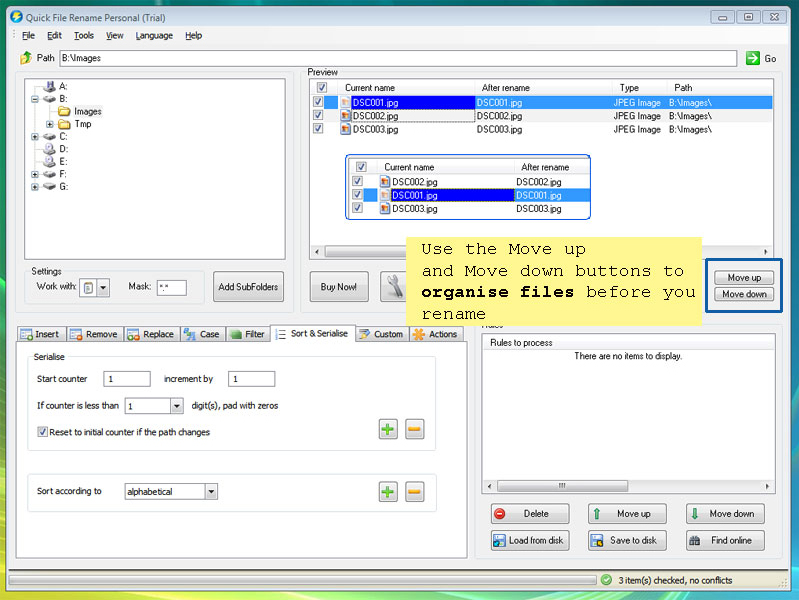 Quick File Rename Professional - File Rename Software for