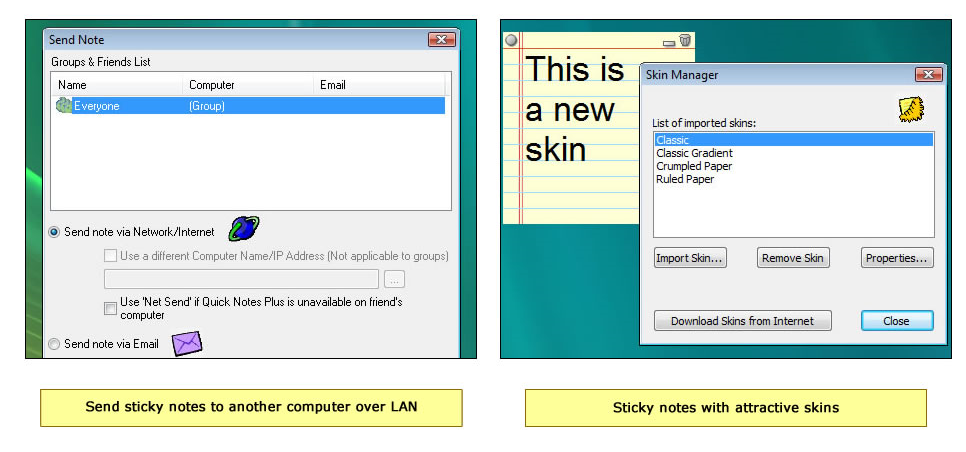 Quick Notes Plus, Productivity Software Screenshot