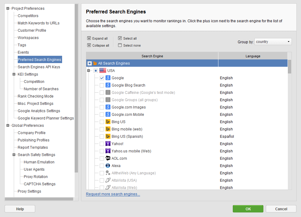Rank Tracker Pro Screenshot