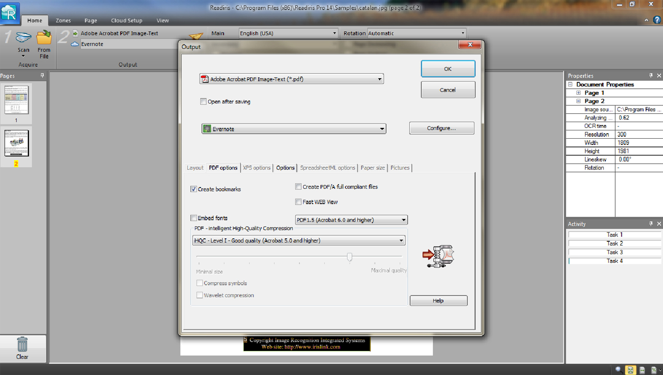 Readiris Pro, Other Utilities Software Screenshot
