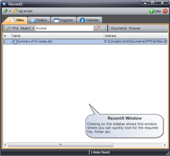 Folder Software Screenshot