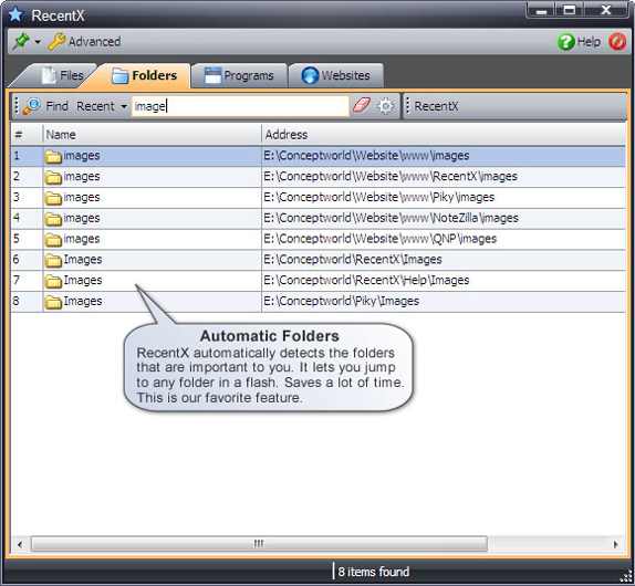 Software Utilities, Folder Software Screenshot
